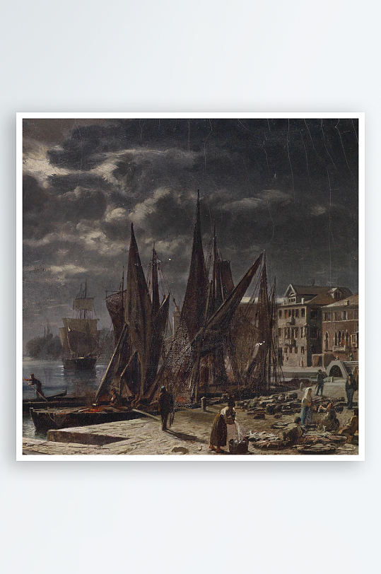 欧式风景画油画装饰画-众图网