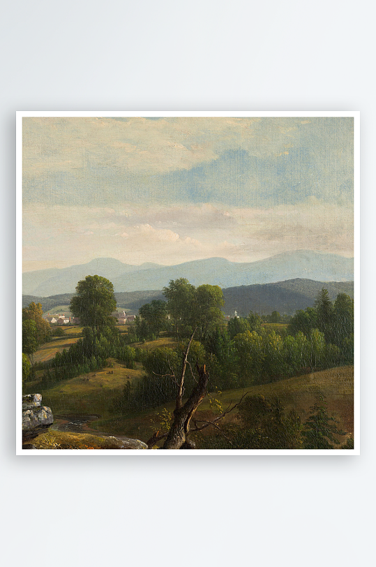 欧式风景画油画装饰画-众图网