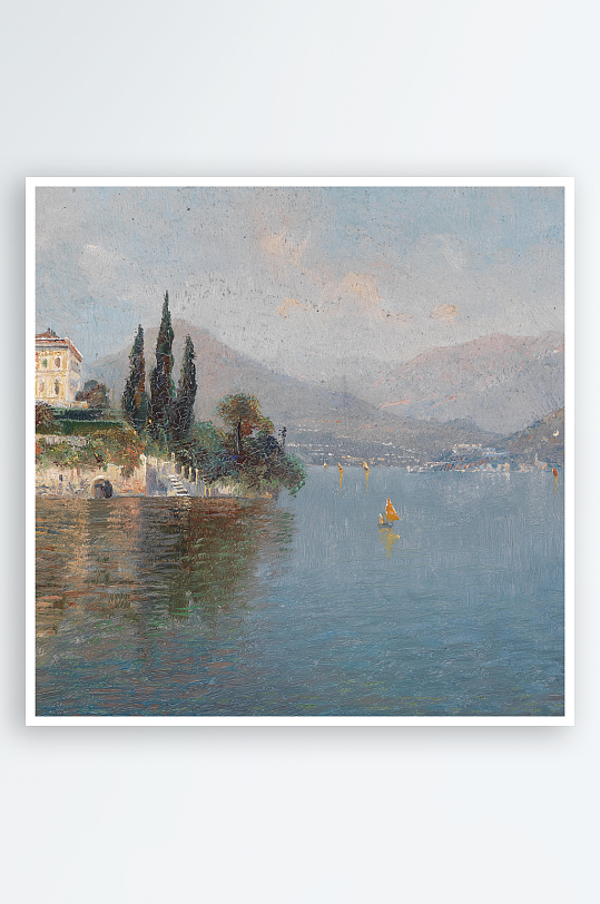 高清欧式风景画油画装饰画-众图网