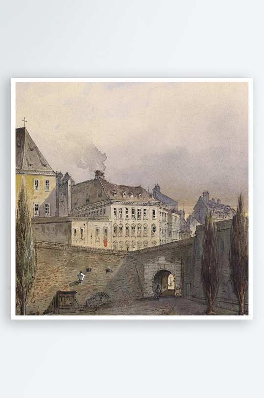 高清欧式风景画油画装饰画-众图网