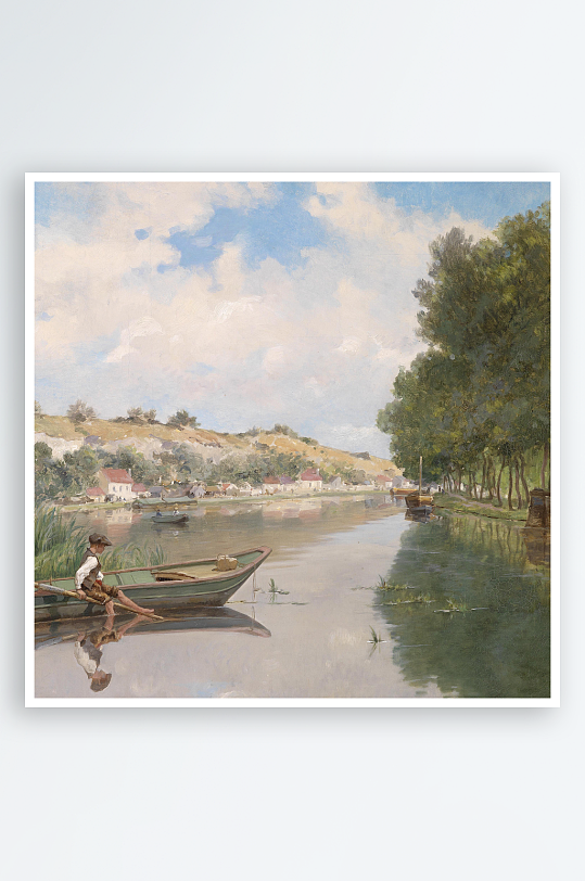 欧式风景画油画装饰画-众图网