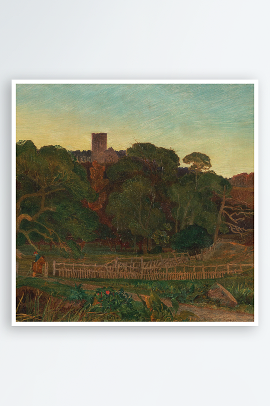 欧式风景画油画装饰画-众图网