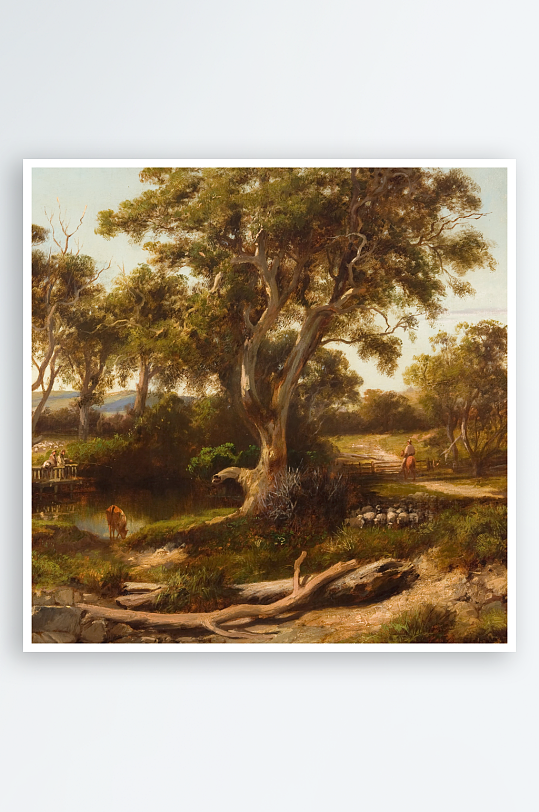 欧式风景画油画装饰画图片-众图网