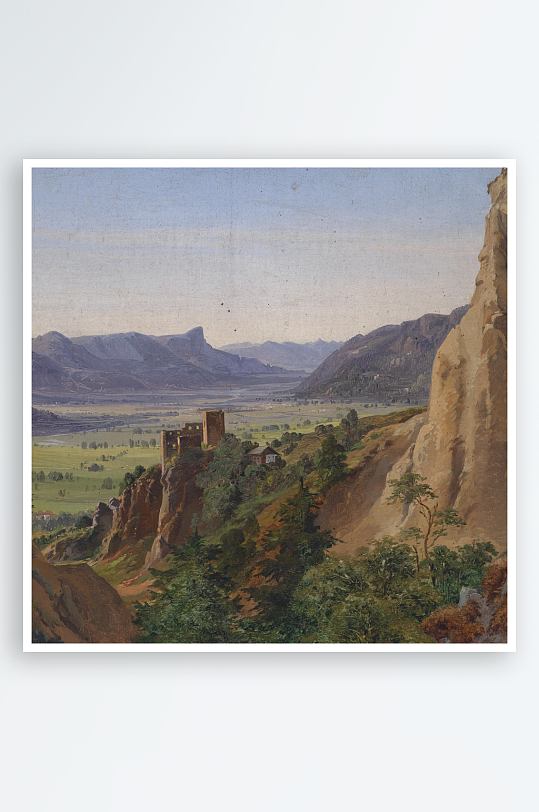 欧式风景画油画装饰画图片-众图网