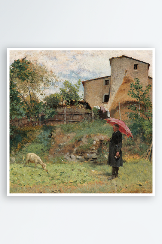 欧式风景画油画装饰画-众图网