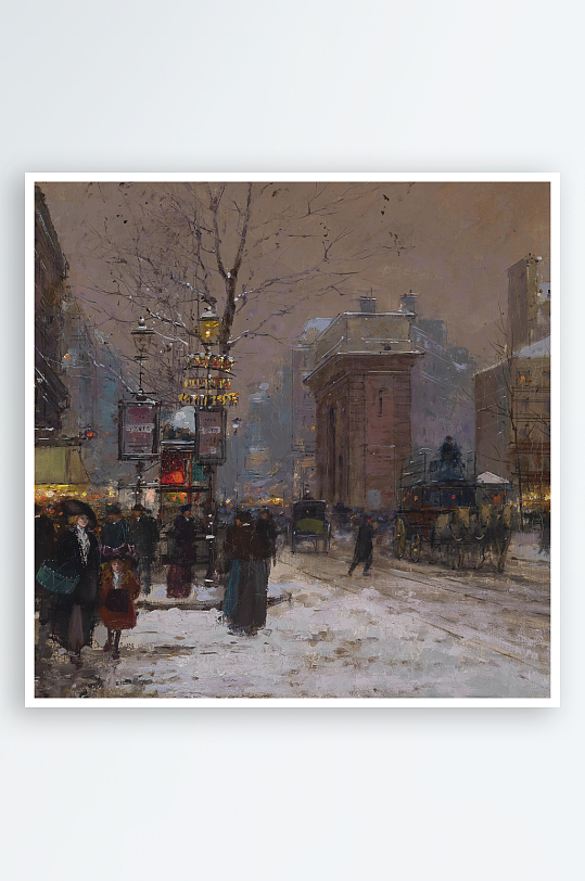 欧式风景画油画装饰画-众图网