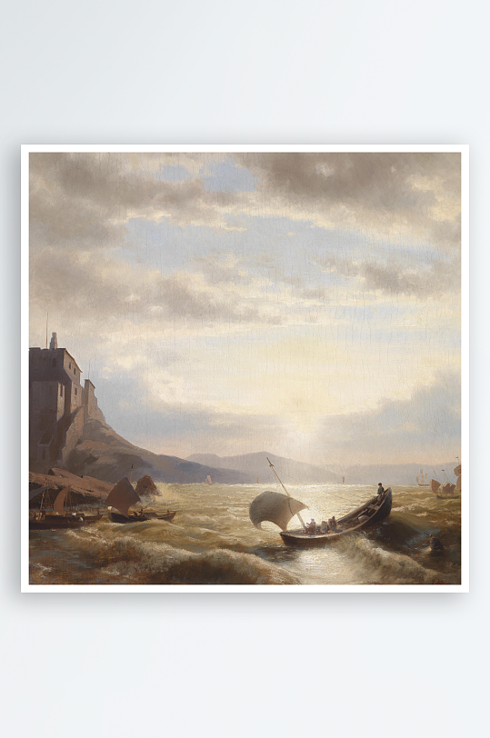 欧式风景画油画装饰画-众图网