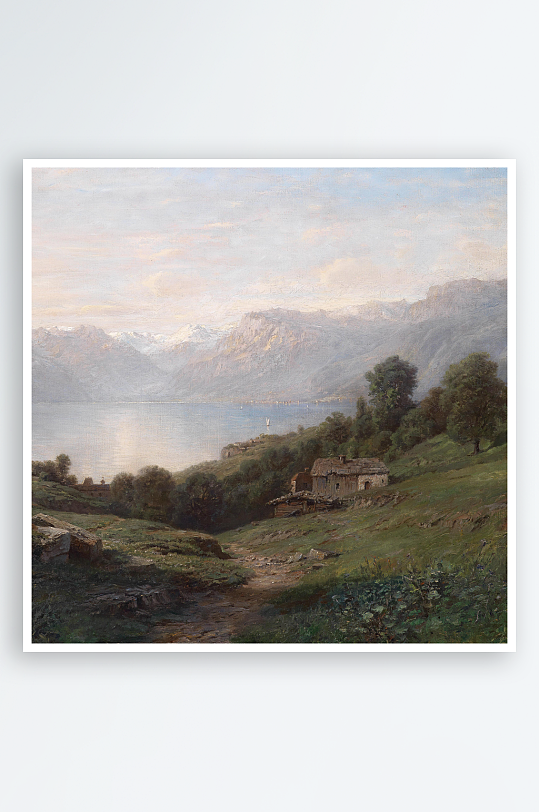 欧式风景画油画装饰画-众图网