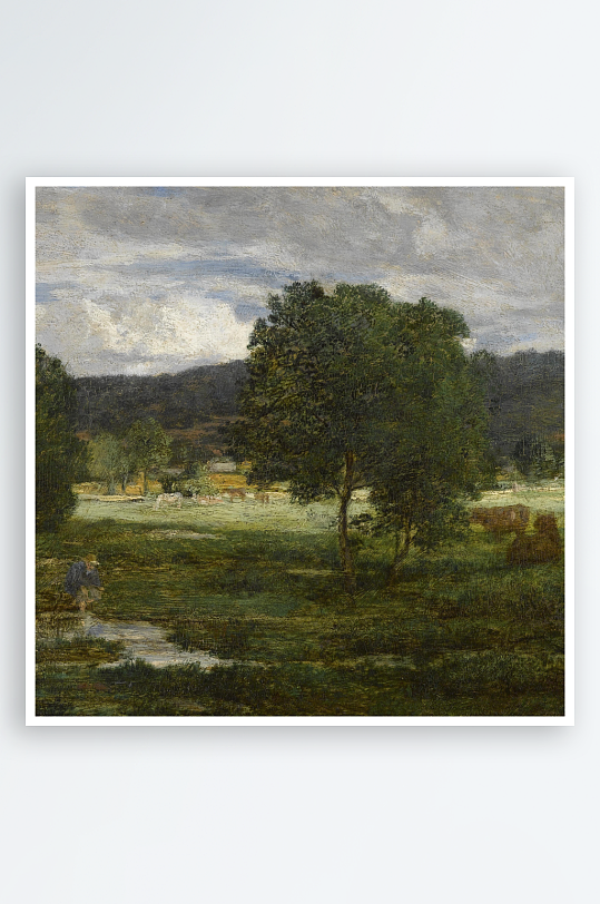 欧式风景画油画装饰画-众图网