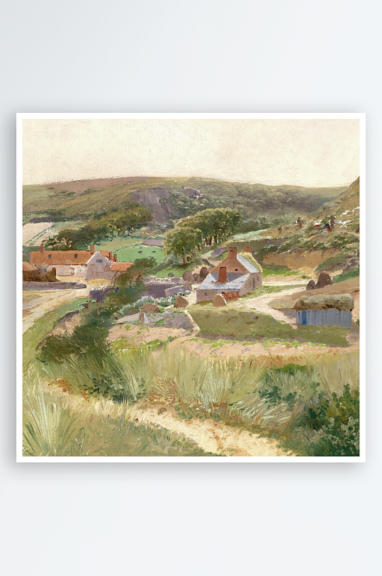 欧式风景画油画装饰画-众图网