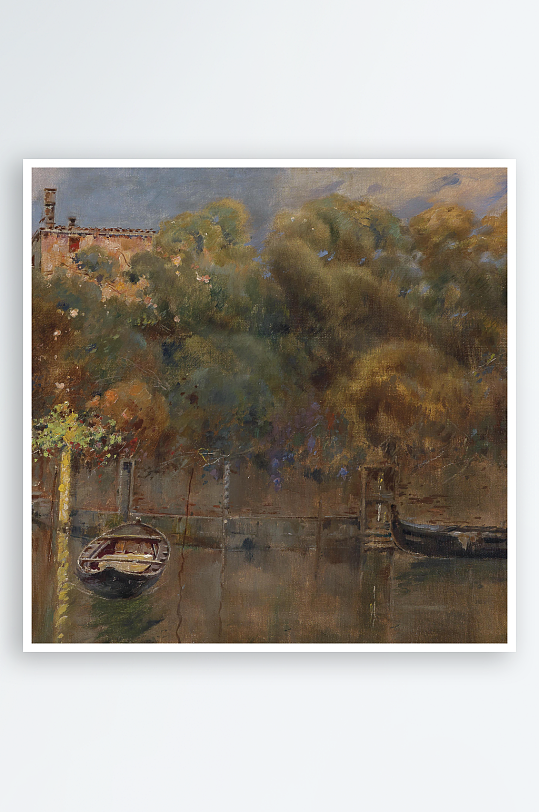 欧式风景画油画装饰画-众图网