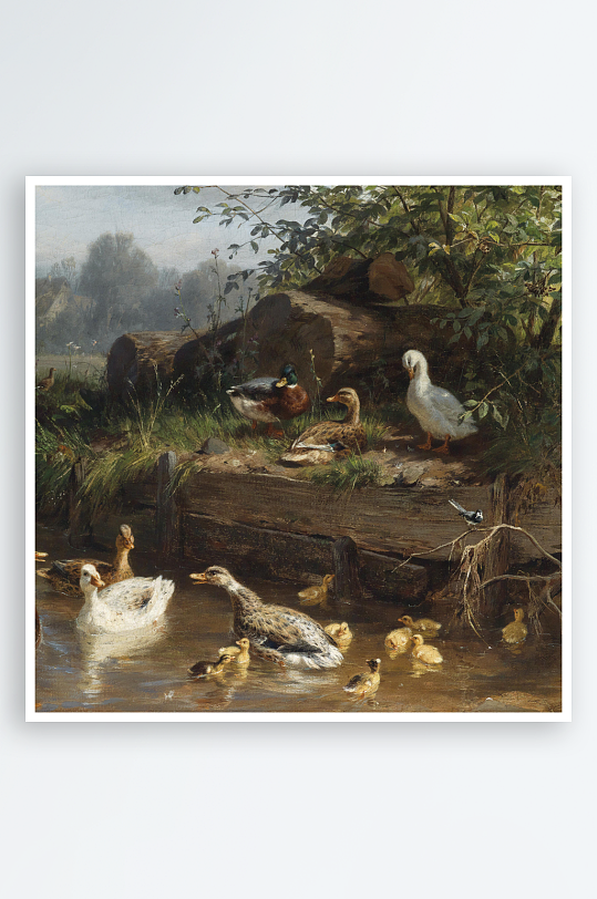 高清欧式风景画油画装饰画-众图网