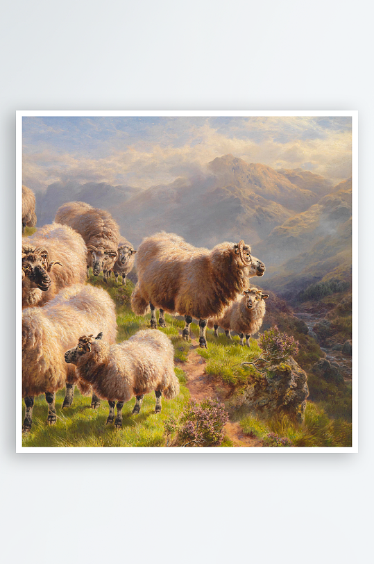 高清欧式风景画油画装饰画-众图网