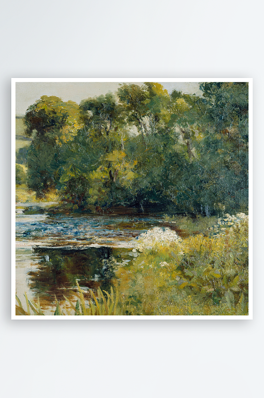 高清欧式风景画油画装饰画-众图网