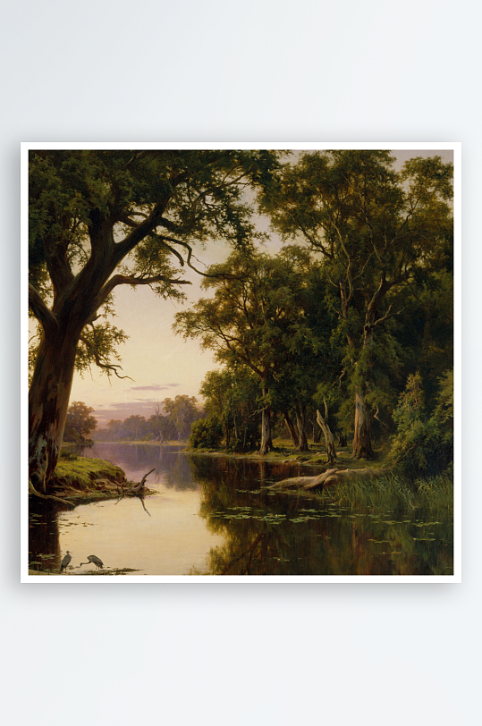 欧式风景画油画装饰画-众图网