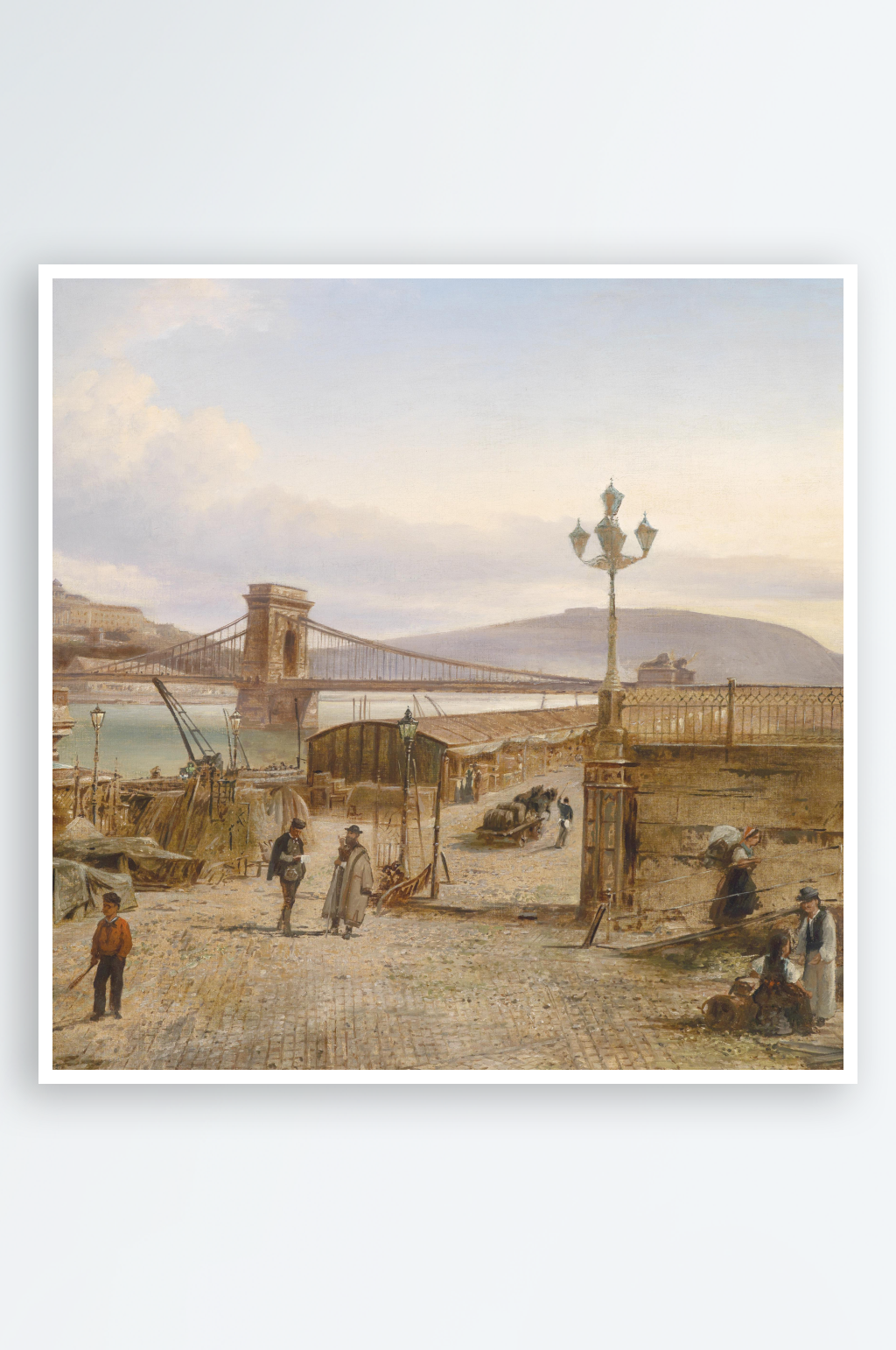 欧式风景画油画装饰画素材