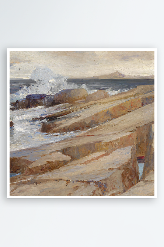 大气欧式风景画油画装饰画-众图网