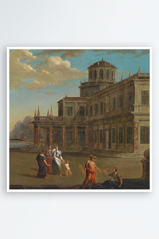 欧式风景画油画装饰画挂画-众图网