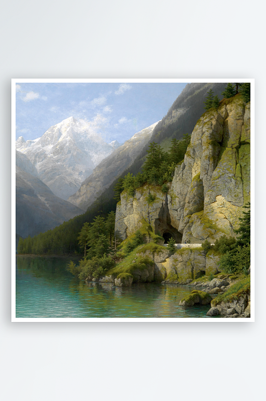 欧式风景画油画装饰画挂画-众图网