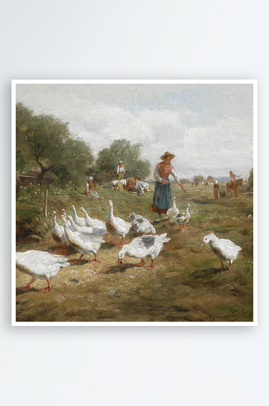 欧美风景画油画装饰画-众图网