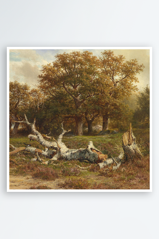 欧美风景画油画装饰画-众图网