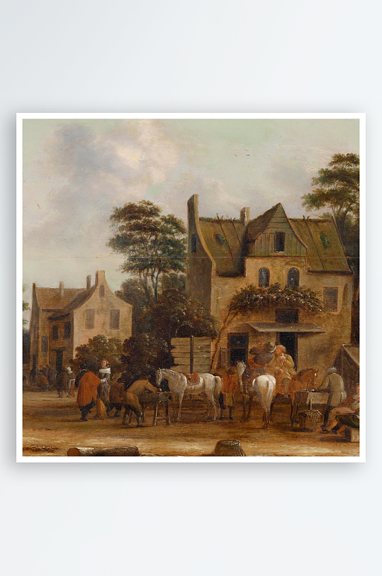 欧美风景画油画装饰画-众图网