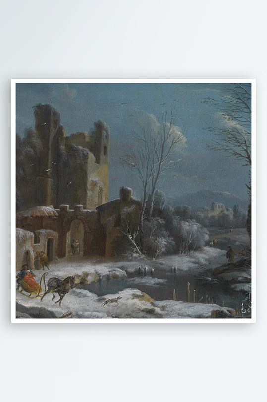 欧美风景画油画装饰画-众图网