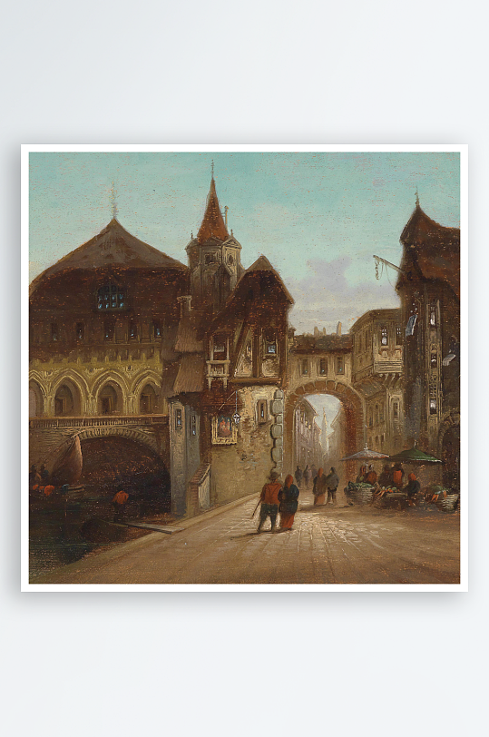 欧美风景画油画装饰画-众图网