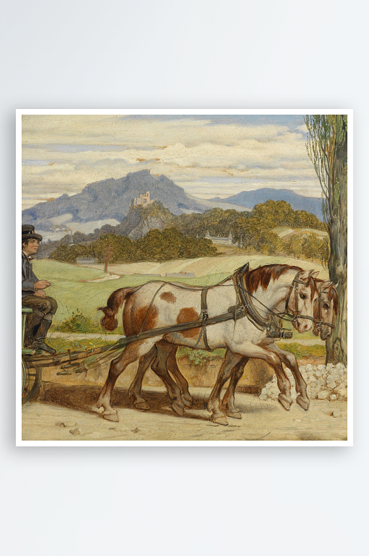 欧美风景画油画装饰画-众图网