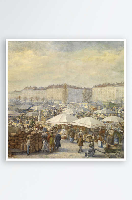 高清欧美风景画油画装饰画-众图网