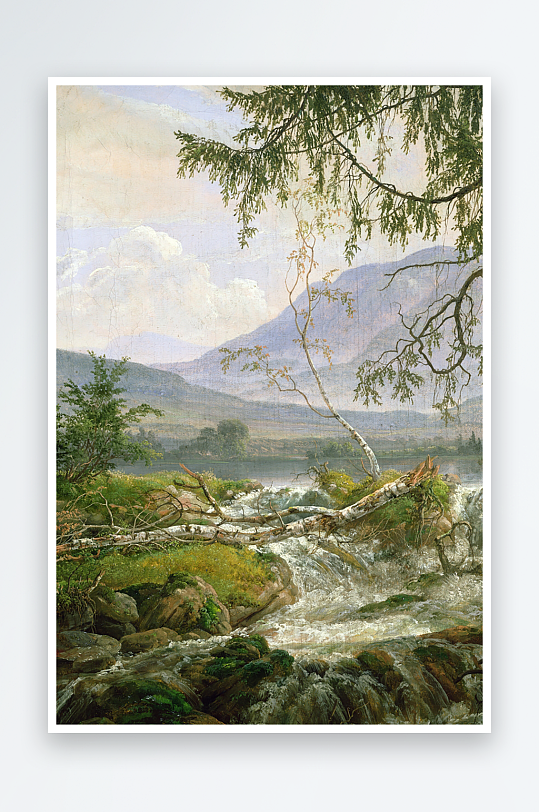 高清欧美风景画油画装饰画-众图网