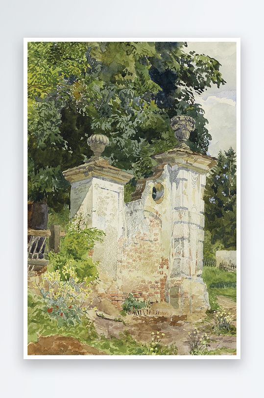 美丽欧美风景画油画装饰画-众图网