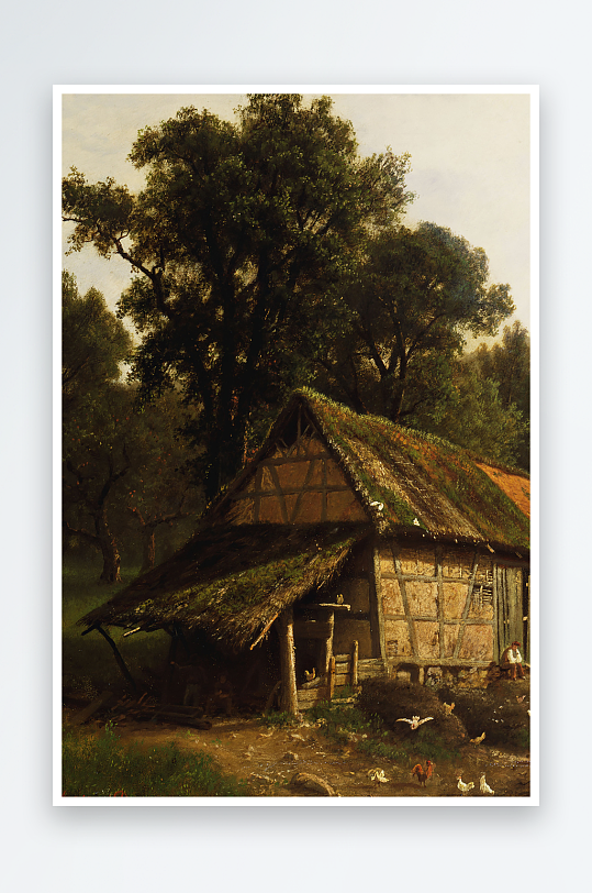 美丽欧美风景画油画装饰画-众图网