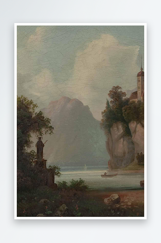 美丽欧美风景画油画装饰画-众图网