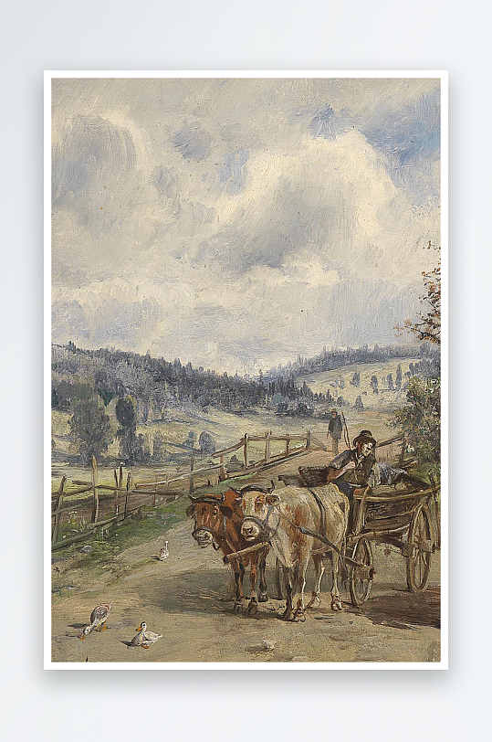 欧美风景画油画装饰画-众图网