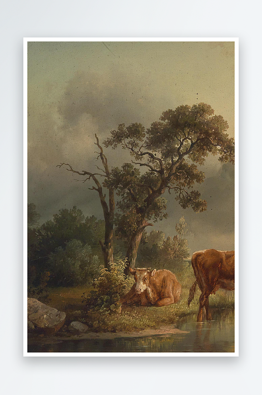 欧美风景画油画装饰画-众图网