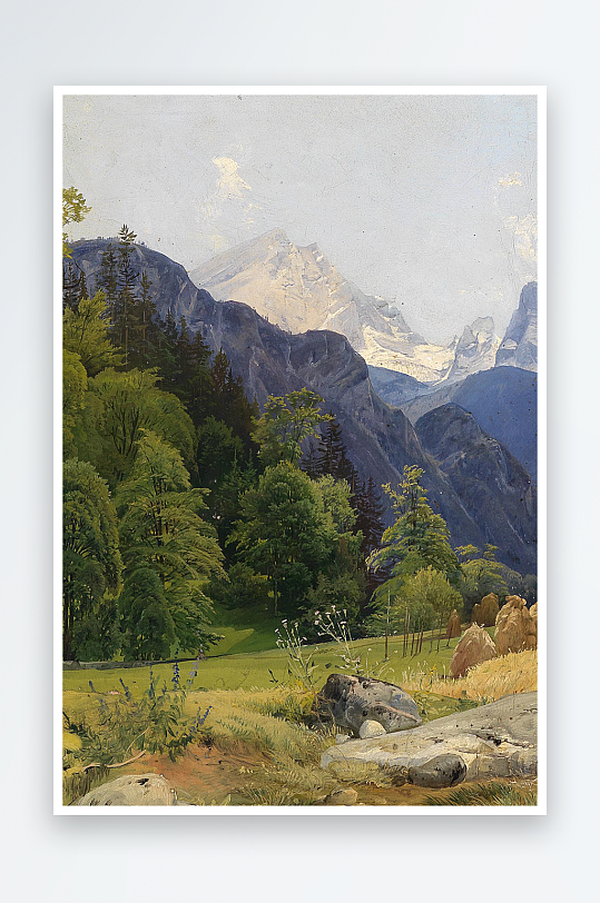 欧美风景画油画装饰画-众图网