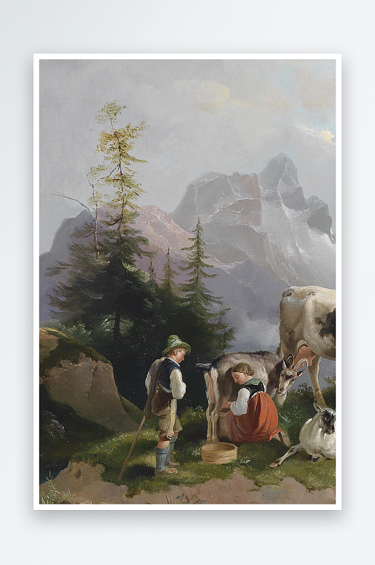 欧美风景画油画装饰画-众图网