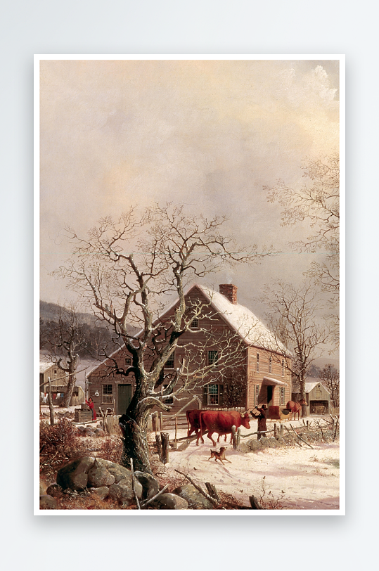 欧美风景画油画装饰画图片-众图网