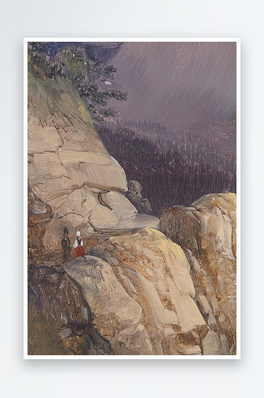 欧美风景画油画装饰画图片-众图网