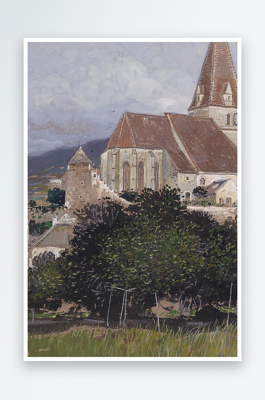 欧美风景画油画装饰画-众图网