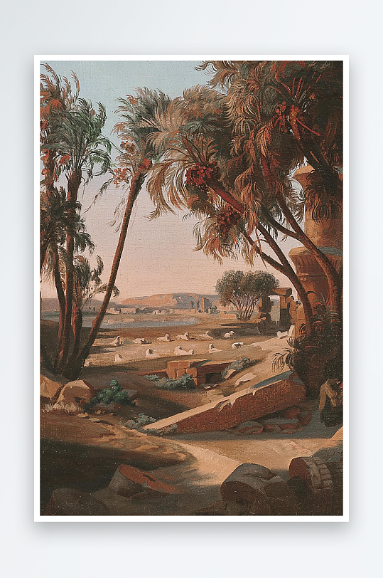 大气欧美风景画油画装饰画-众图网