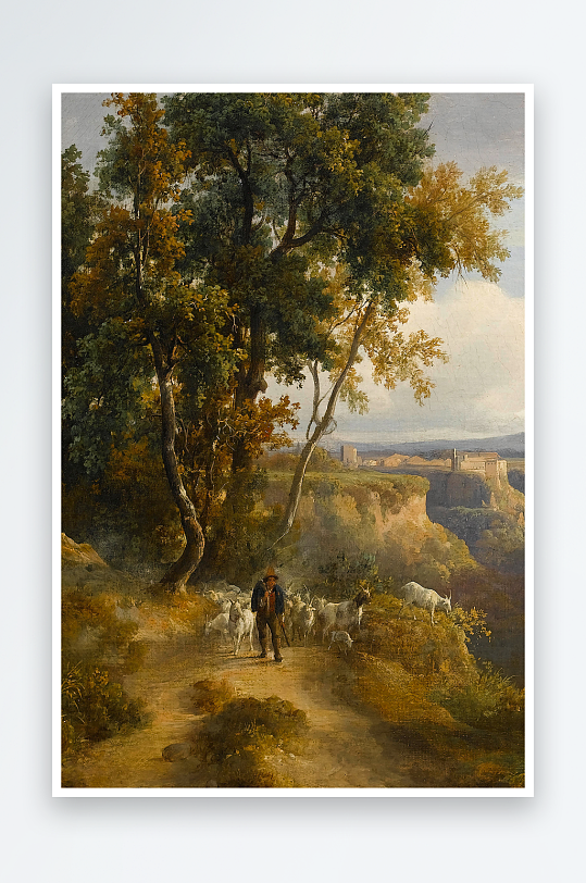 大气高清欧美风景画油画装饰画-众图网