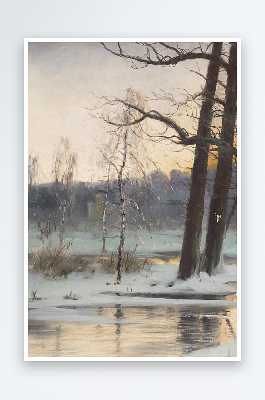 大气欧美风景画油画装饰画-众图网