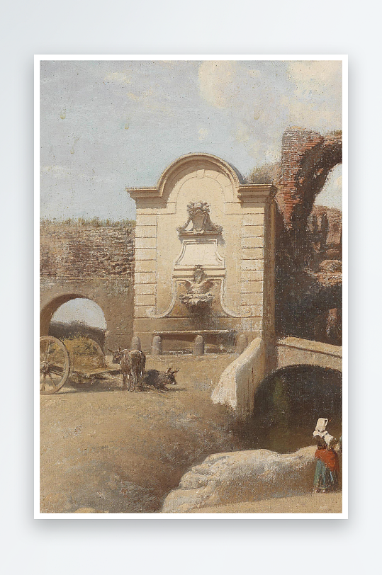 大气欧美风景画油画装饰画-众图网