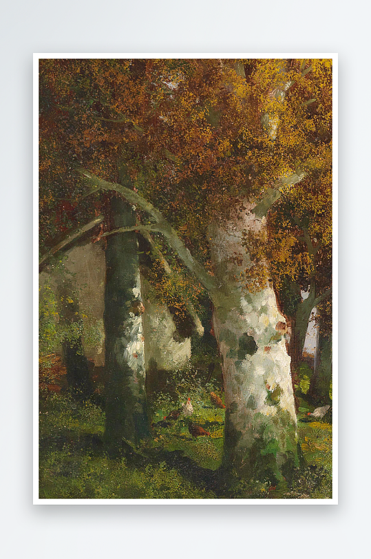 欧美风景画油画装饰画-众图网