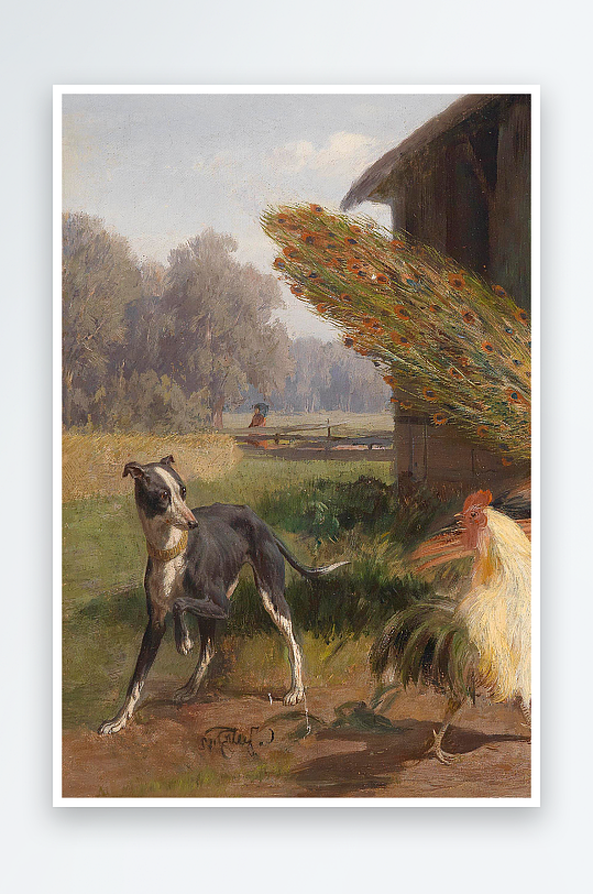 欧美风景画油画装饰画-众图网