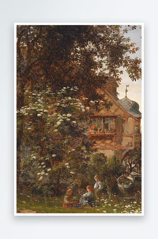 欧美风景画油画装饰画-众图网