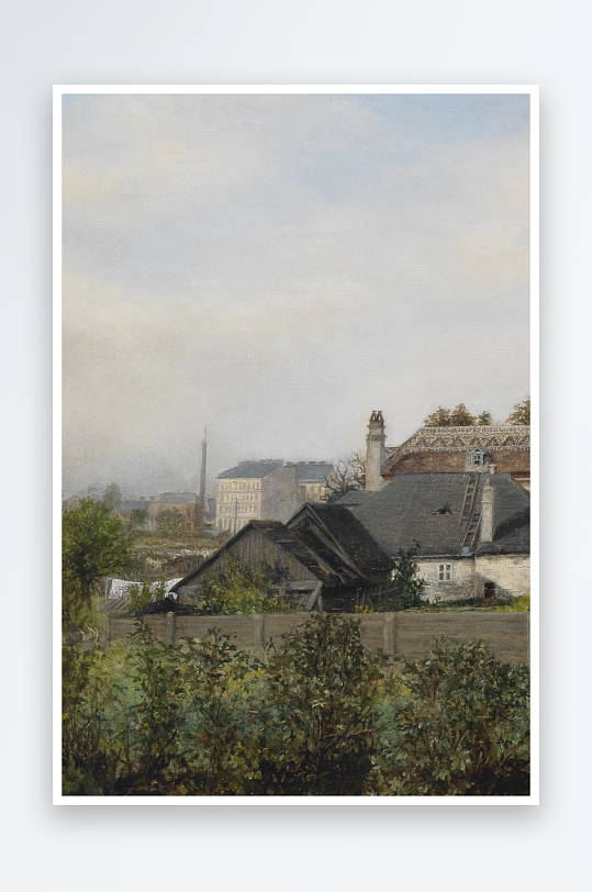 欧美风景画油画装饰画-众图网