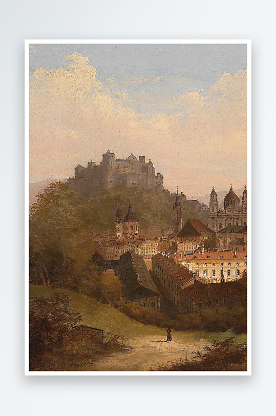 欧美油画风景画装饰画-众图网